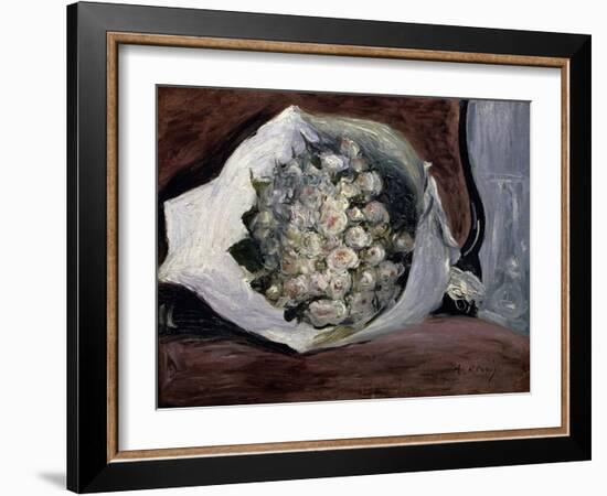 Bouquet in a Chair-Pierre-Auguste Renoir-Framed Giclee Print