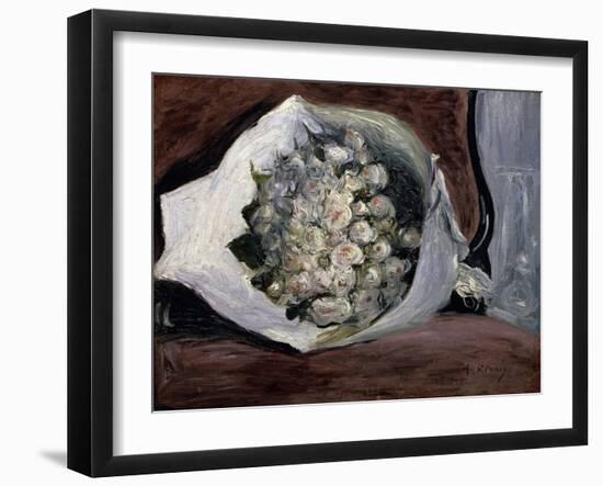 Bouquet in a Chair-Pierre-Auguste Renoir-Framed Giclee Print