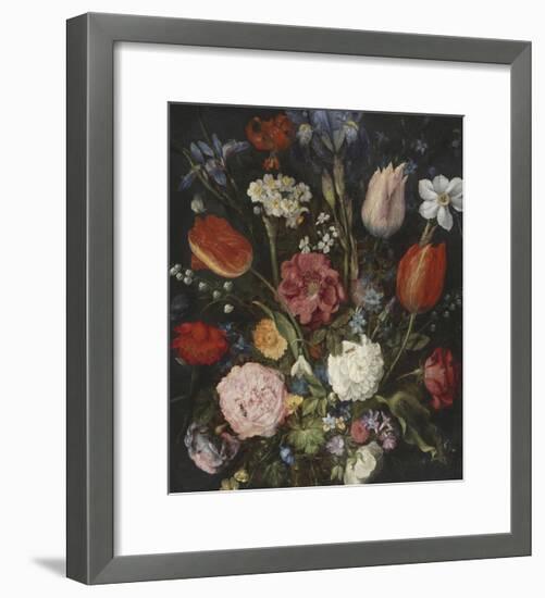 Bouquet In A Glass Vase-Pieter Bruegel the Elder-Framed Giclee Print