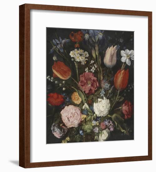 Bouquet In A Glass Vase-Pieter Bruegel the Elder-Framed Giclee Print