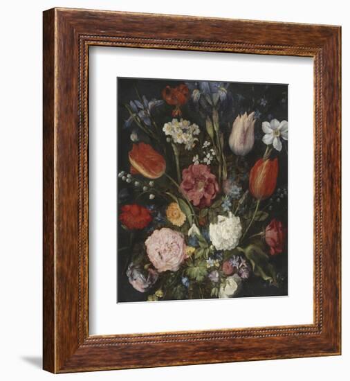 Bouquet In A Glass Vase-Pieter Bruegel the Elder-Framed Giclee Print