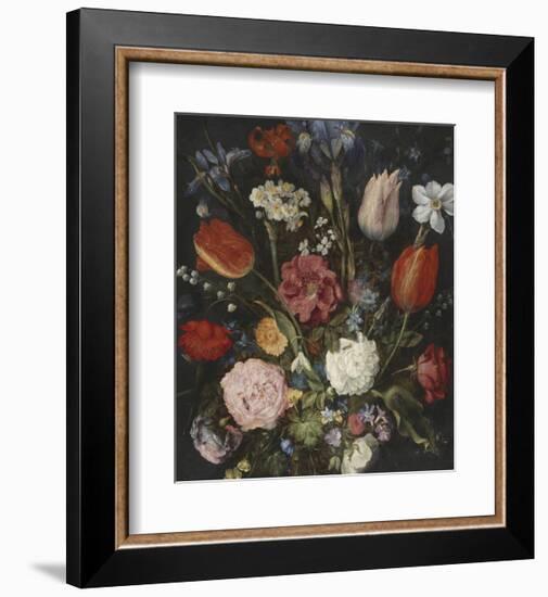 Bouquet In A Glass Vase-Pieter Bruegel the Elder-Framed Giclee Print