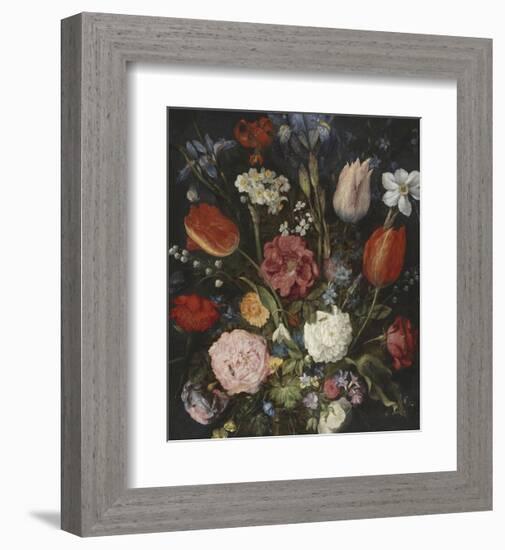 Bouquet In A Glass Vase-Pieter Bruegel the Elder-Framed Giclee Print