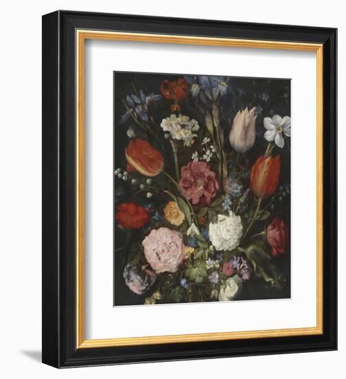 Bouquet In A Glass Vase-Pieter Bruegel the Elder-Framed Giclee Print