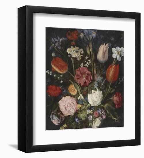 Bouquet In A Glass Vase-Pieter Bruegel the Elder-Framed Giclee Print