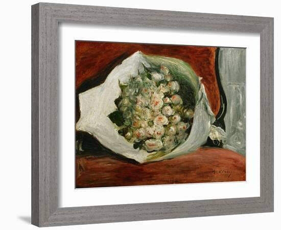 Bouquet in a Loge-Pierre-Auguste Renoir-Framed Giclee Print
