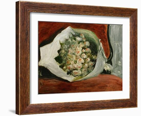 Bouquet in a Loge-Pierre-Auguste Renoir-Framed Giclee Print