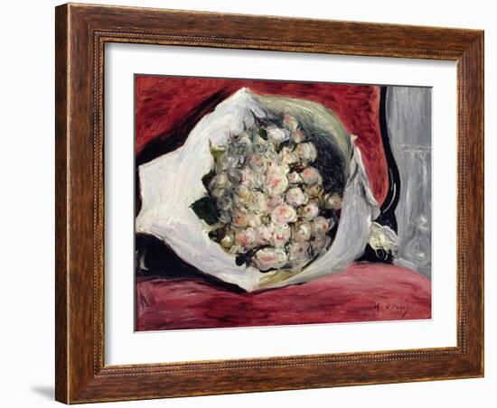 Bouquet in a Theatre Box, C.1878-80-Pierre-Auguste Renoir-Framed Giclee Print