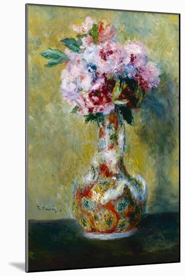 Bouquet in a Vase, 1878-Pierre-Auguste Renoir-Mounted Giclee Print