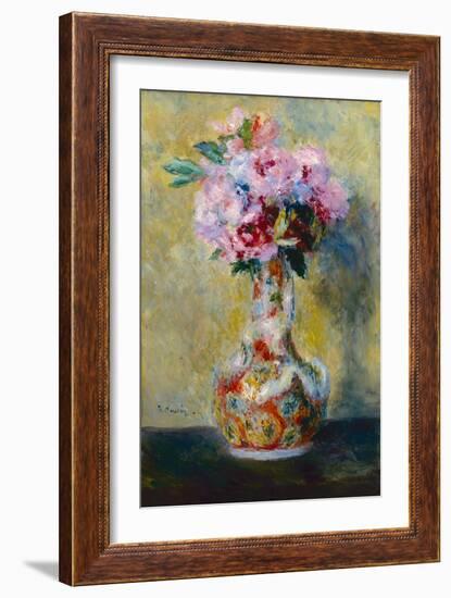 Bouquet In a Vase-Pierre-Auguste Renoir-Framed Giclee Print