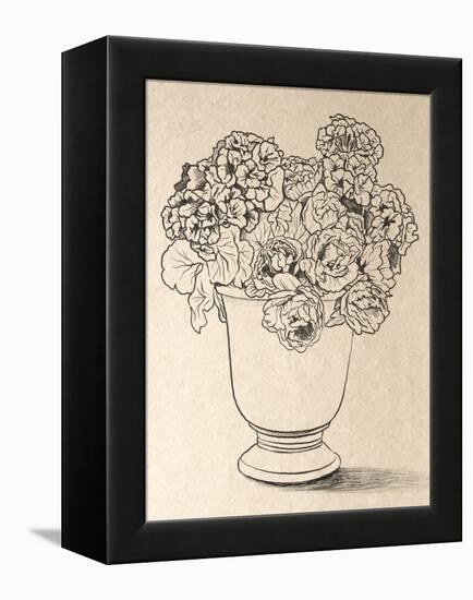 Bouquet Line Drawing-Marcus Prime-Framed Stretched Canvas