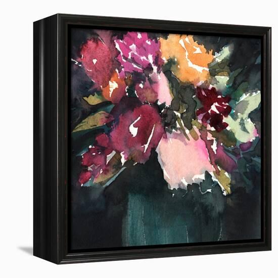 Bouquet Noir I-Annie Warren-Framed Stretched Canvas