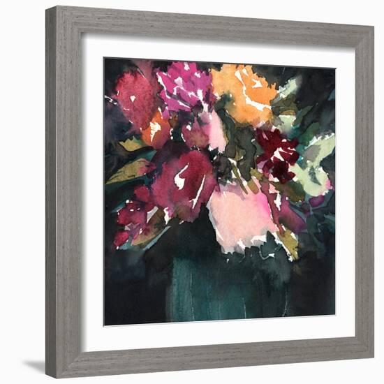 Bouquet Noir I-Annie Warren-Framed Premium Giclee Print