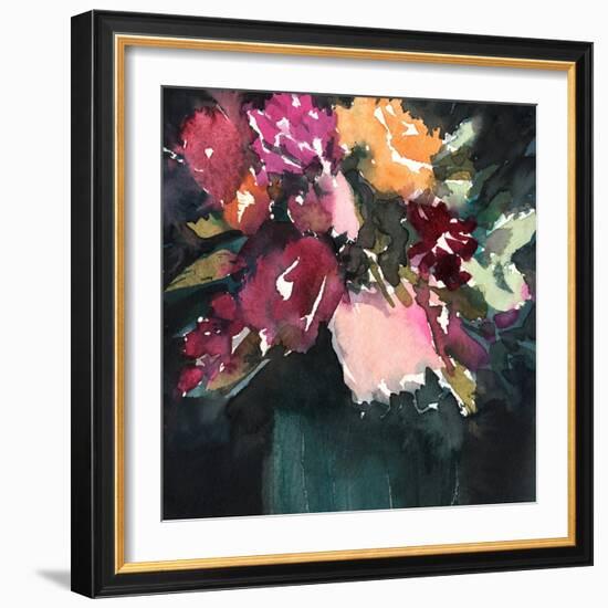 Bouquet Noir I-Annie Warren-Framed Premium Giclee Print