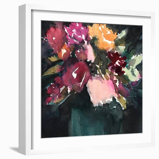 Bouquet Noir I-Annie Warren-Framed Art Print