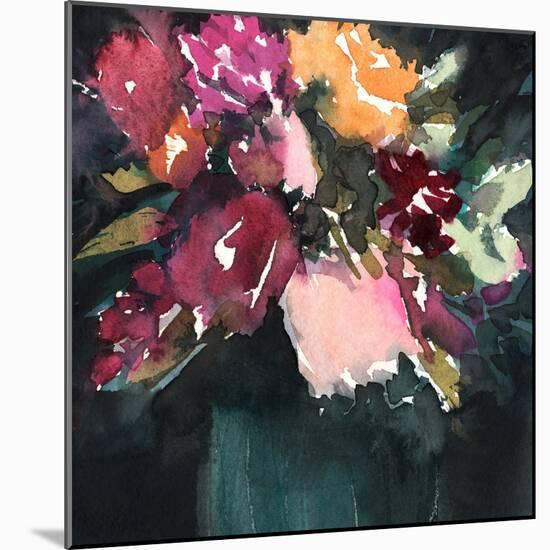 Bouquet Noir I-Annie Warren-Mounted Art Print