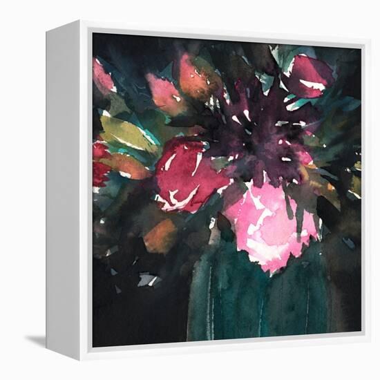 Bouquet Noir II-Annie Warren-Framed Stretched Canvas