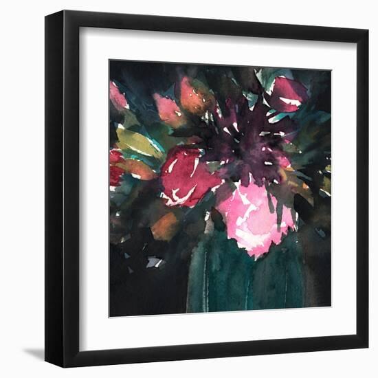 Bouquet Noir II-Annie Warren-Framed Art Print