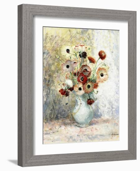 Bouquet of Anemones-Henri Lebasque-Framed Giclee Print