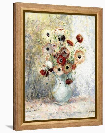 Bouquet of Anemones-Henri Lebasque-Framed Premier Image Canvas