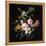 Bouquet of Chamomile, Roses, Orange Blossom and Carnations Tied with a Blue Ribbon-Jean-Baptiste Monnoyer-Framed Premier Image Canvas