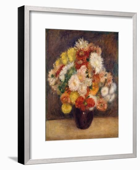 Bouquet of Chrysanthemums, 1881-Pierre-Auguste Renoir-Framed Giclee Print