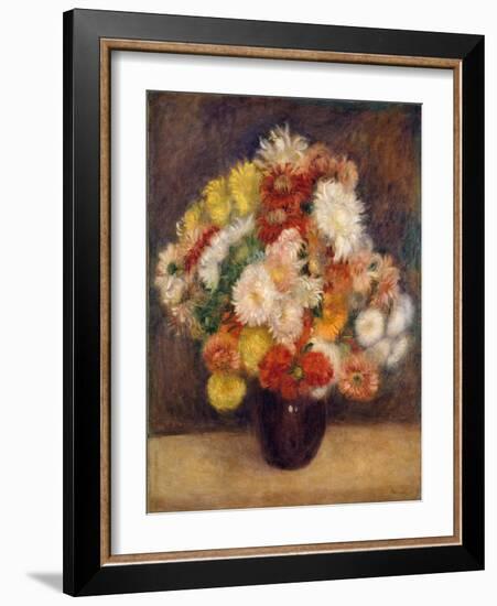 Bouquet of Chrysanthemums, 1881-Pierre-Auguste Renoir-Framed Giclee Print