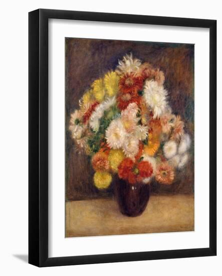 Bouquet of Chrysanthemums, 1881-Pierre-Auguste Renoir-Framed Giclee Print