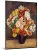 Bouquet of Chrysanthemums, 1881-Pierre-Auguste Renoir-Mounted Giclee Print