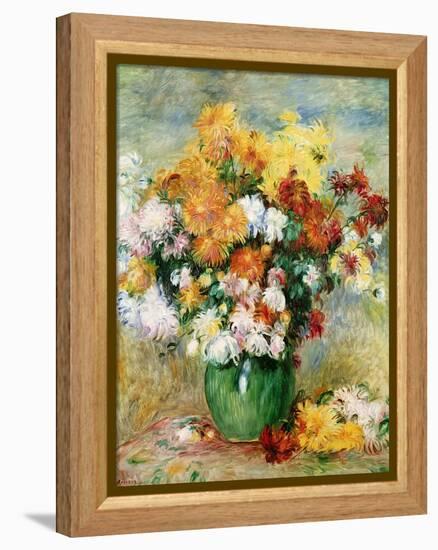 Bouquet of Chrysanthemums, circa 1884-Pierre-Auguste Renoir-Framed Premier Image Canvas