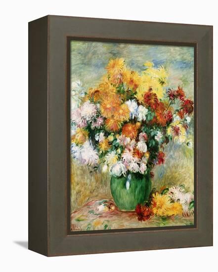 Bouquet of Chrysanthemums, circa 1884-Pierre-Auguste Renoir-Framed Premier Image Canvas