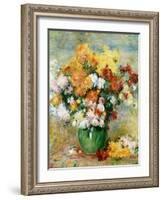 Bouquet of Chrysanthemums, circa 1884-Pierre-Auguste Renoir-Framed Giclee Print
