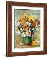 Bouquet of Chrysanthemums, circa 1884-Pierre-Auguste Renoir-Framed Giclee Print