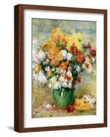 Bouquet of Chrysanthemums, circa 1884-Pierre-Auguste Renoir-Framed Giclee Print