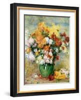 Bouquet of Chrysanthemums, circa 1884-Pierre-Auguste Renoir-Framed Giclee Print