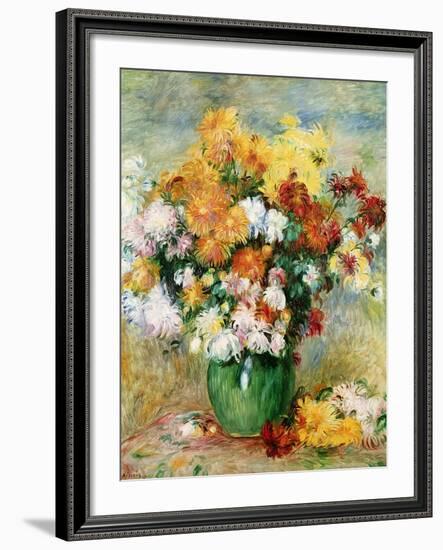 Bouquet of Chrysanthemums, circa 1884-Pierre-Auguste Renoir-Framed Giclee Print