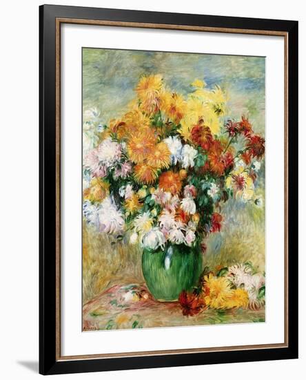 Bouquet of Chrysanthemums, circa 1884-Pierre-Auguste Renoir-Framed Giclee Print