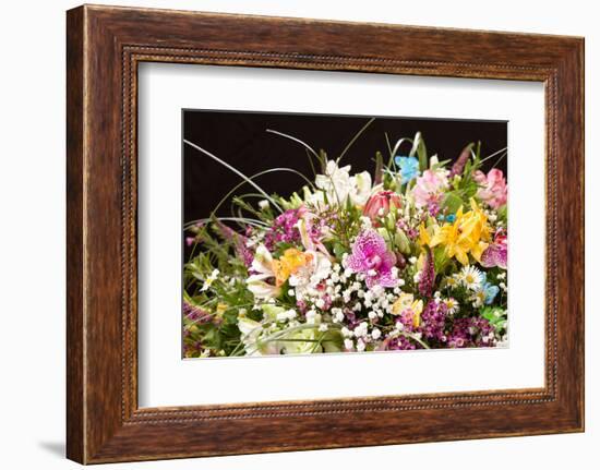 Bouquet of Colorful Flowers-maksheb-Framed Photographic Print