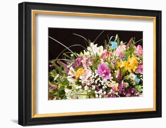 Bouquet of Colorful Flowers-maksheb-Framed Photographic Print