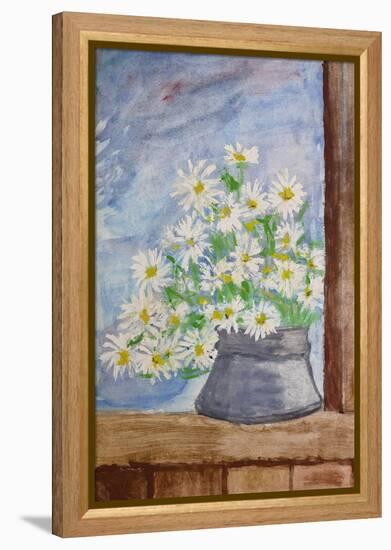 Bouquet Of Daisies-kirilstanchev-Framed Stretched Canvas