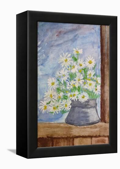 Bouquet Of Daisies-kirilstanchev-Framed Stretched Canvas