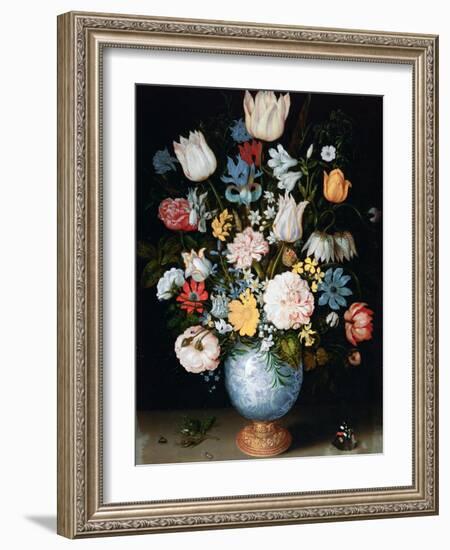 Bouquet of Flowers, 1609-Ambrosius Bosschaert the Elder-Framed Giclee Print