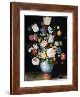 Bouquet of Flowers, 1609-Ambrosius Bosschaert the Elder-Framed Giclee Print