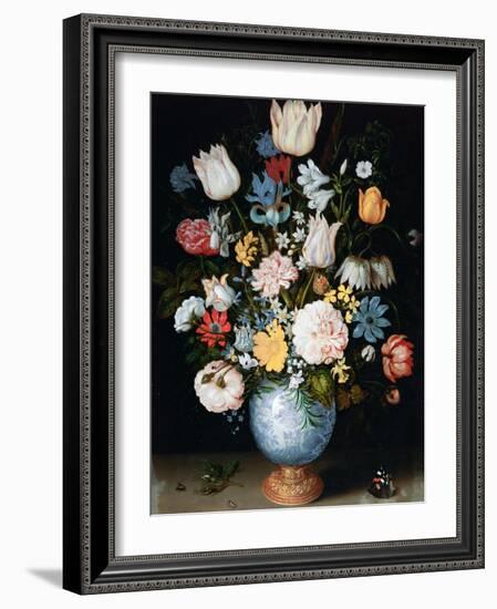 Bouquet of Flowers, 1609-Ambrosius Bosschaert the Elder-Framed Giclee Print