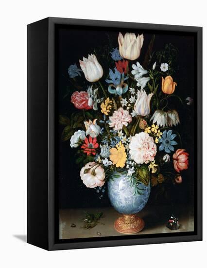 Bouquet of Flowers, 1609-Ambrosius Bosschaert the Elder-Framed Premier Image Canvas