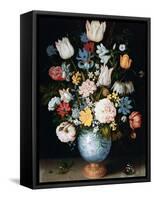 Bouquet of Flowers, 1609-Ambrosius Bosschaert the Elder-Framed Premier Image Canvas