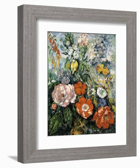 Bouquet of Flowers, 1879-1880-Paul Cézanne-Framed Giclee Print