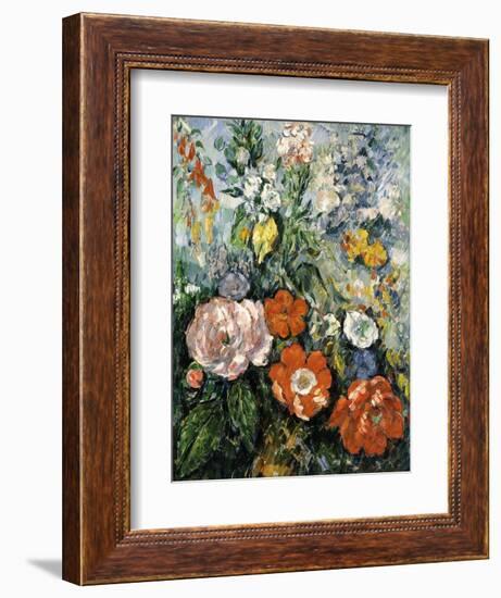 Bouquet of Flowers, 1879-1880-Paul Cézanne-Framed Giclee Print