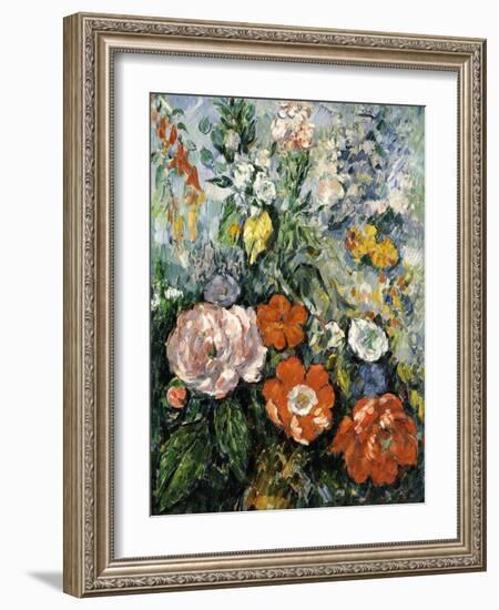 Bouquet of Flowers, 1879-1880-Paul Cézanne-Framed Giclee Print