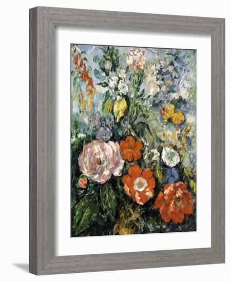Bouquet of Flowers, 1879-1880-Paul Cézanne-Framed Giclee Print